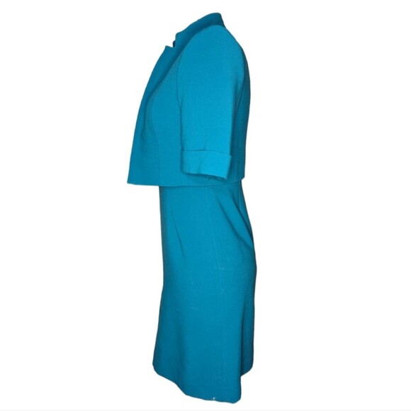 Women's Vintage Anne Klein Light Blue Sleeveless Dress with Jacket, Size 6 - Picture 6 of 10